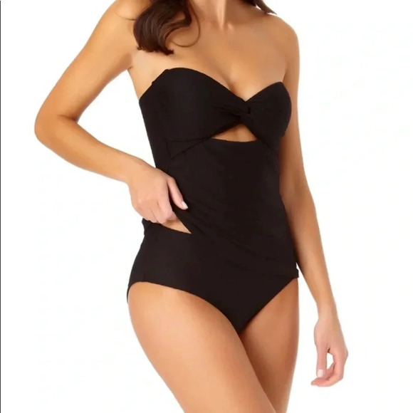Jantzen Black Tankini and Bottom Swimsuit Size 10 - Picture 6 of 15